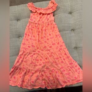 Adorable girls’ sundress (cotton). Size 6/6X (runs long). Very comfy. Tiered.